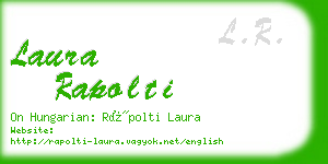 laura rapolti business card